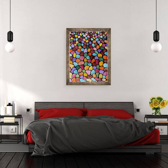 Tablou inramat - Neela Pushparaj - Kwanza, 60 x 80 cm - 3- Roveli