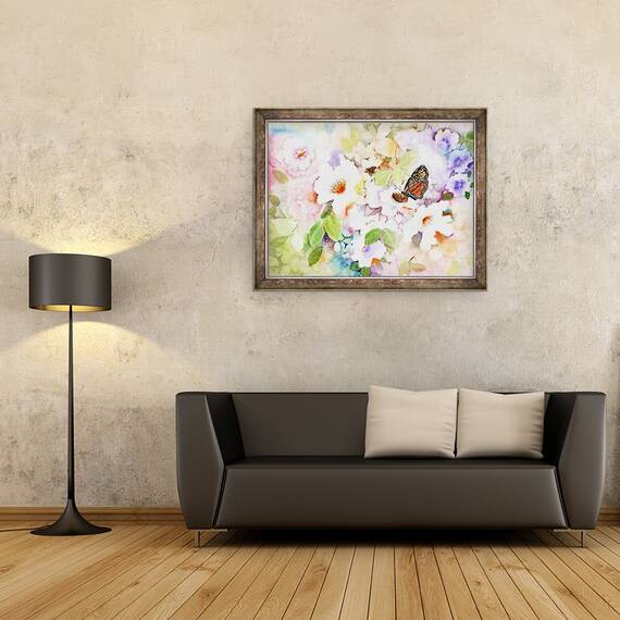 Tablou inramat - Neela Pushparaj - monarh in gradina mea, 60 x 80 cm - 2- Roveli