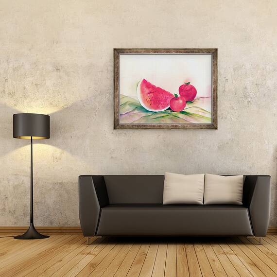 Tablou inramat - Neela Pushparaj - Pepene verde, 60 x 80 cm - 2- Roveli
