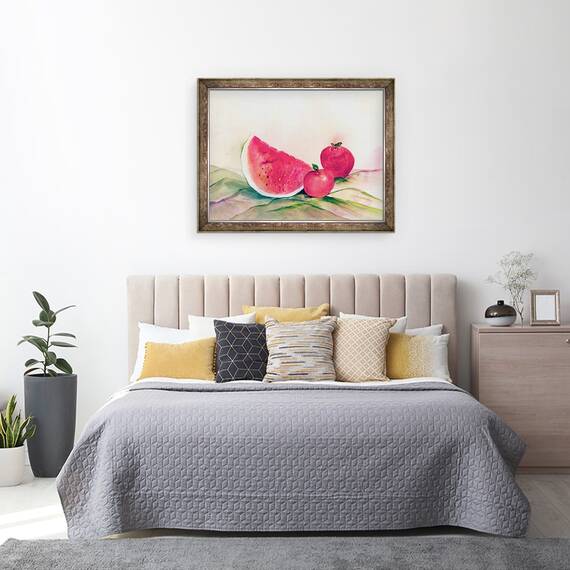 Tablou inramat - Neela Pushparaj - Pepene verde, 60 x 80 cm - 3- Roveli