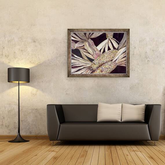 Tablou inramat - Neela Pushparaj - Porumb, 60 x 80 cm - 2- Roveli