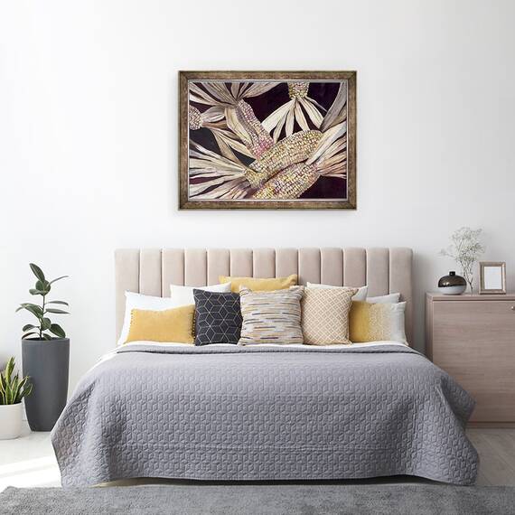 Tablou inramat - Neela Pushparaj - Porumb, 60 x 80 cm - 3- Roveli