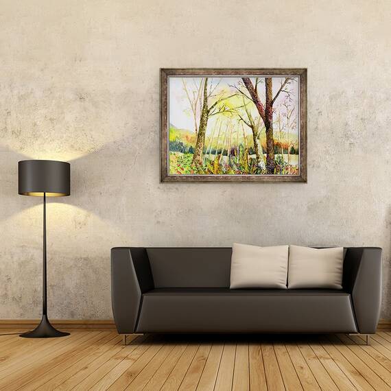 Tablou inramat - Neela Pushparaj - Toamna e aproape aici, 60 x 80 cm - 2- Roveli