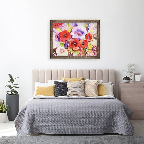 Tablou inramat - Neela Pushparaj - Trei Maci, 60 x 80 cm - 3- Roveli