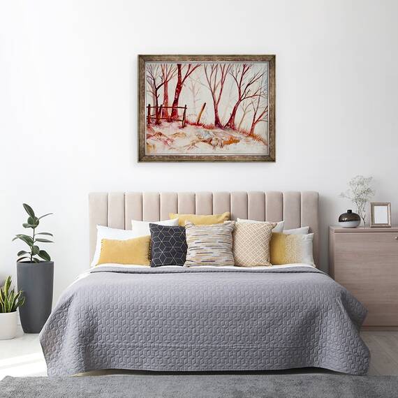 Tablou inramat - Neela Pushparaj - Umbra Copaci, 60 x 80 cm - 3- Roveli