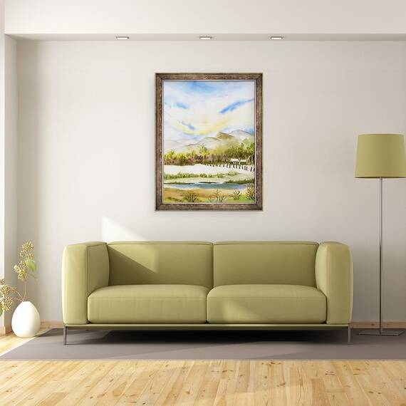 Tablou inramat - Neela Pushparaj - Ziua insorita, 60 x 80 cm - 2- Roveli