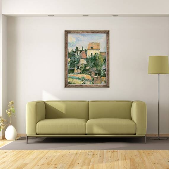 Tablou inramat - Paul Cezanne - Moulin de la Couleuvre la Pontoise, 60 x 80 cm - 2- Roveli