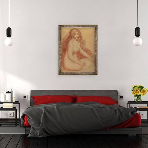 Tablou inramat - Pierre Auguste Renoir - La scaldat III, 60 x 80 cm - 3- Roveli