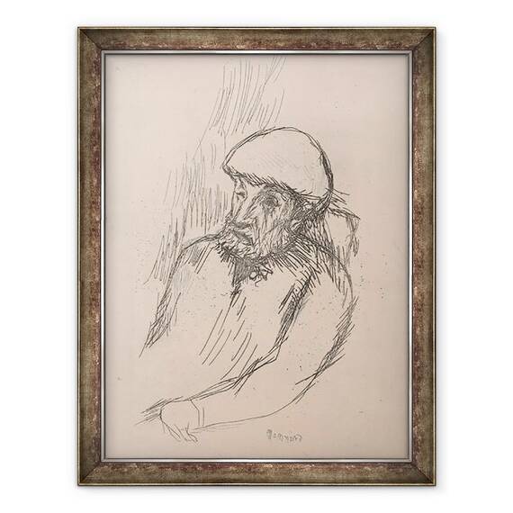 Tablou inramat - Pierre Bonnard - Portretul lui Renoir, 60 x 80 cm - - Roveli