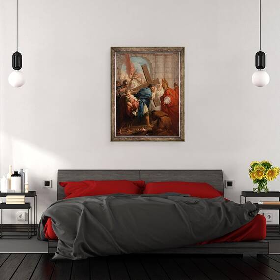 Tablou inramat - Pierre Subleyras - Heraclius Purtand Crucea, 60 x 80 cm - 3- Roveli