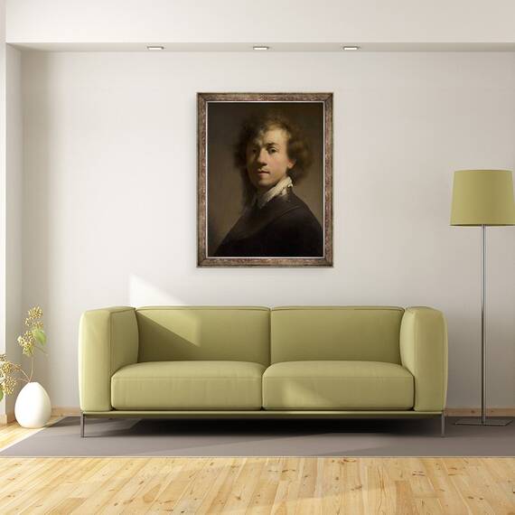 Tablou inramat - Rembrandt Harmensz van Rijn - Autoportret II, 60 x 80 cm - 2- Roveli