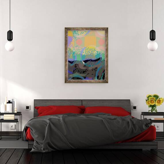 Tablou inramat - Scott J. Davis - Mona 6, 60 x 80 cm - 3- Roveli
