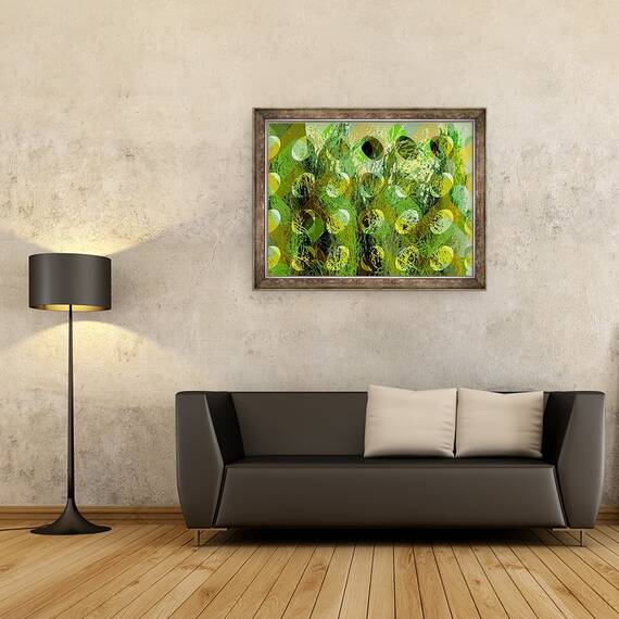Tablou inramat - Scott J. Davis - Verde de primavara, 60 x 80 cm - 2- Roveli