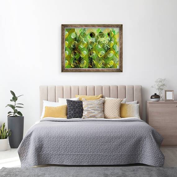 Tablou inramat - Scott J. Davis - Verde de primavara, 60 x 80 cm - 3- Roveli