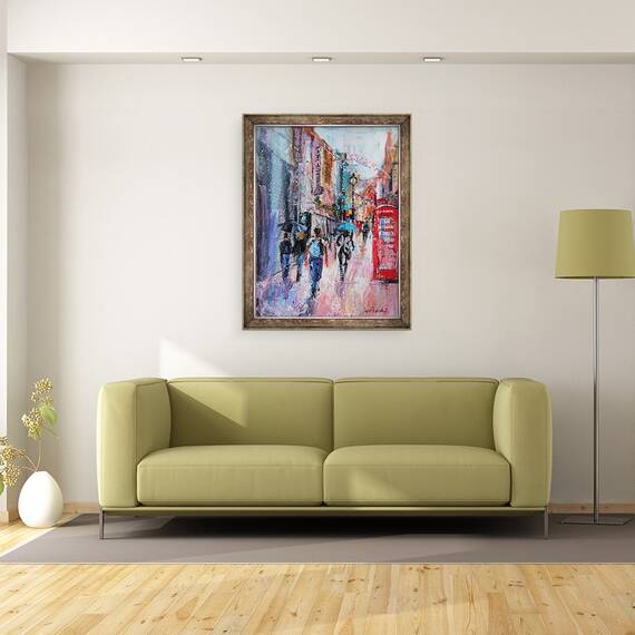 Tablou inramat - Sylvia Paul - Zi ploioasa, 60 x 80 cm - 2- Roveli