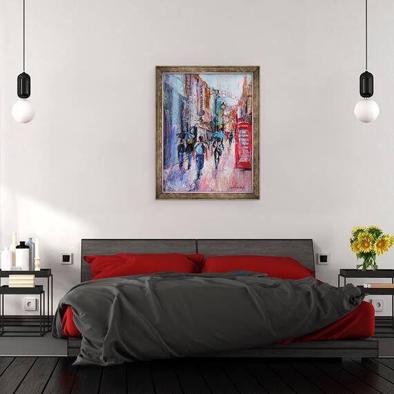 Tablou inramat - Sylvia Paul - Zi ploioasa, 60 x 80 cm - 3- Roveli