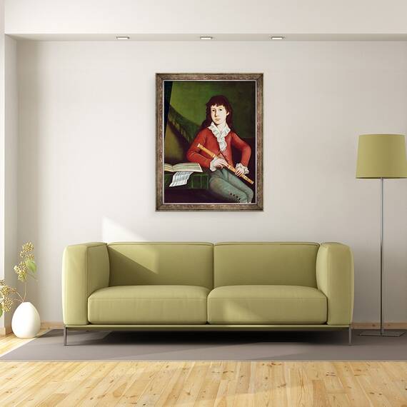 Tablou inramat - The Beardsley Limner - Clarendon Dix, 60 x 80 cm - 2- Roveli