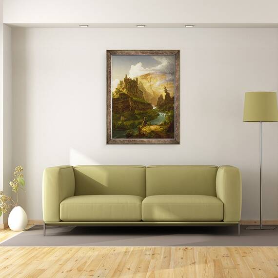 Tablou inramat - Thomas Cole - Fantana din Vaucluse, 60 x 80 cm - 2- Roveli