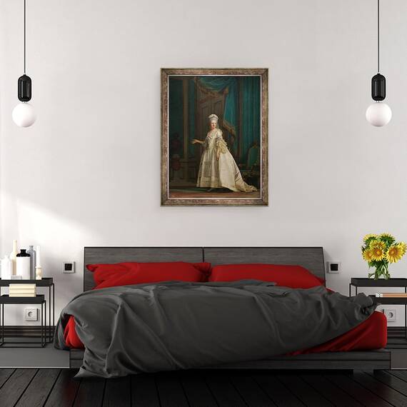 Tablou inramat - Vigilius Erichsen - Regina vaduva Juliane Marie a Danemarcei, 60 x 80 cm - 3- Roveli