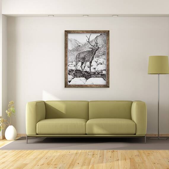 Tablou inramat - Vincent Alexander Booth - Cerb, 2011, 60 x 80 cm - 2- Roveli