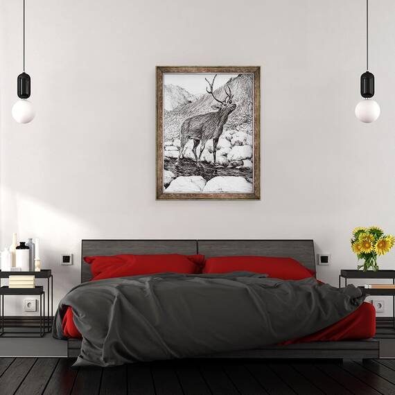 Tablou inramat - Vincent Alexander Booth - Cerb, 2011, 60 x 80 cm - 3- Roveli