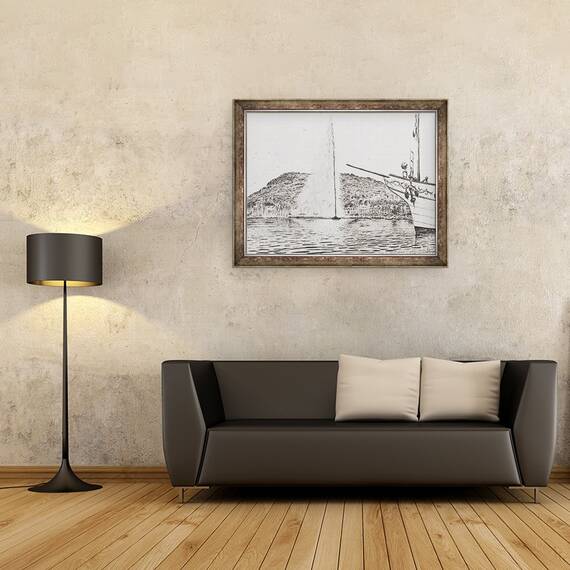Tablou inramat - Vincent Alexander Booth - Fantana Geneva si arcul crucisatorului de placere, 2011, 60 x 80 cm - 2- Roveli