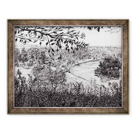 Tablou inramat - Vincent Alexander Booth - Vedere din Richmond Hill Londra, 2004, 60 x 80 cm - - Roveli