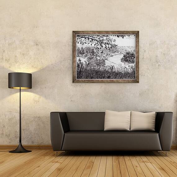 Tablou inramat - Vincent Alexander Booth - Vedere din Richmond Hill Londra, 2004, 60 x 80 cm - 2- Roveli