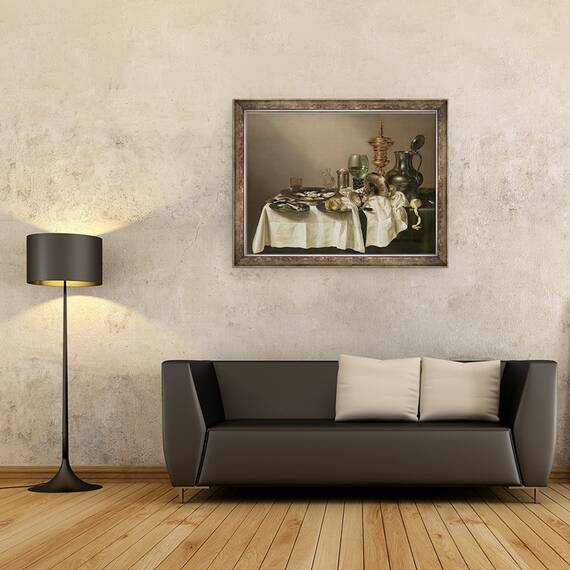 Tablou inramat - Willem Claesz Heda - Natura moarta cu cupa aurita, 60 x 80 cm - 2- Roveli