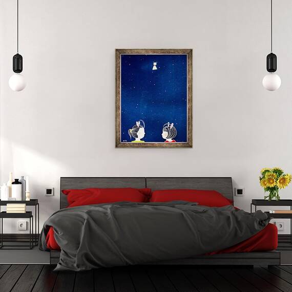 Tablou inramat - Yoyo Zhao - Chit Chat, 60 x 80 cm - 3- Roveli