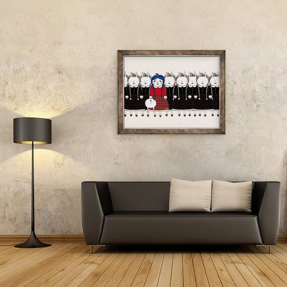Tablou inramat - Yoyo Zhao - inceput, 2013, 60 x 80 cm - 2- Roveli