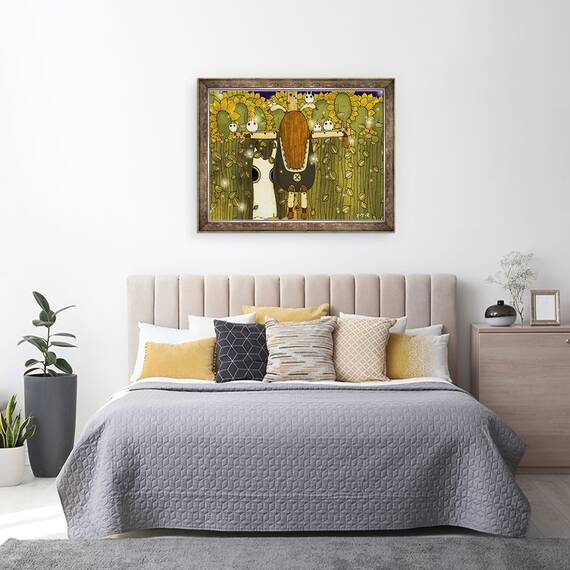 Tablou inramat - Yoyo Zhao - Lumina stelelor, 60 x 80 cm - 3- Roveli