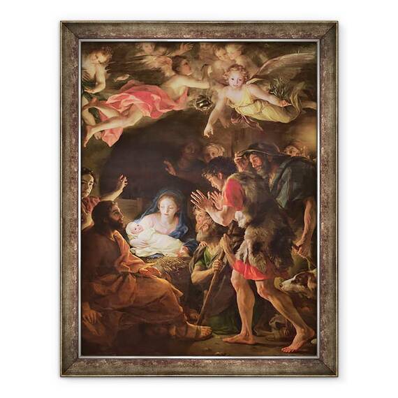 Tablou inramat - Anton Raphael Mengs - Adorarea Pastorilor, 60 x 80 cm - - Roveli