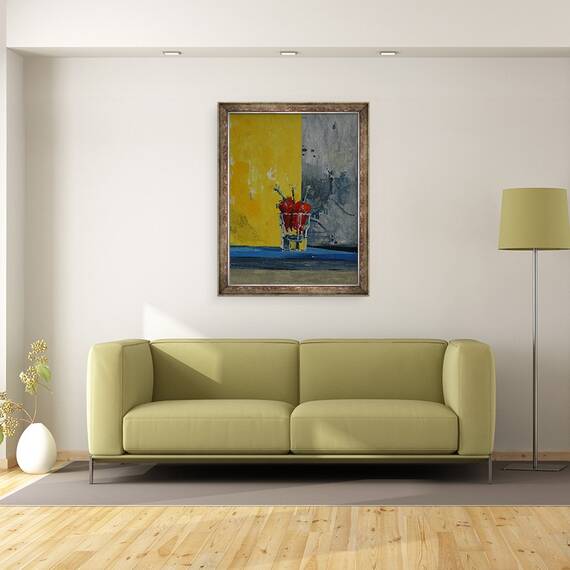 Tablou inramat - Charlie Millar - Ardei iute intr-un pahar, 60 x 80 cm - 2- Roveli