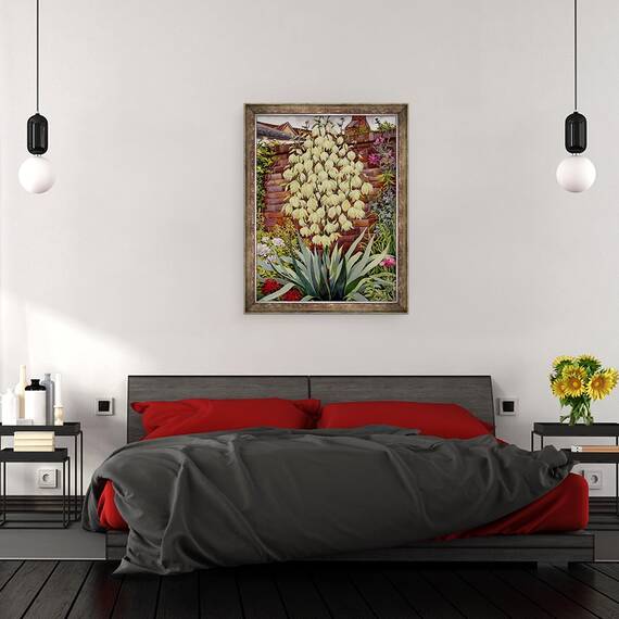 Tablou inramat - Christopher Ryland - inflorire Yucca, 60 x 80 cm - 3- Roveli
