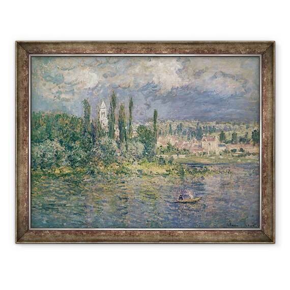 Tablou inramat - Claude Monet - Peisaj cu o furtuna, Vetheuil, 60 x 80 cm - - Roveli