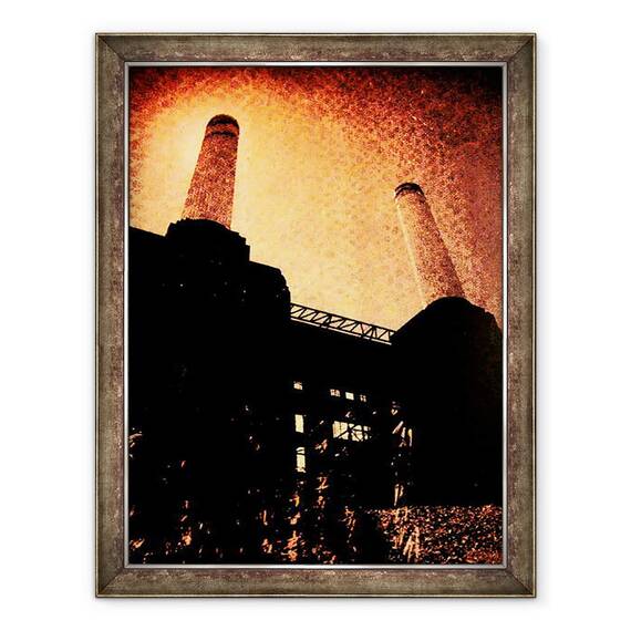 Tablou inramat - David Studwell - Centrala electrica Battersea, 60 x 80 cm - - Roveli