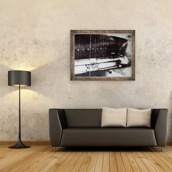 Tablou inramat - David Studwell - Masina alb-negru, 60 x 80 cm - 2- Roveli