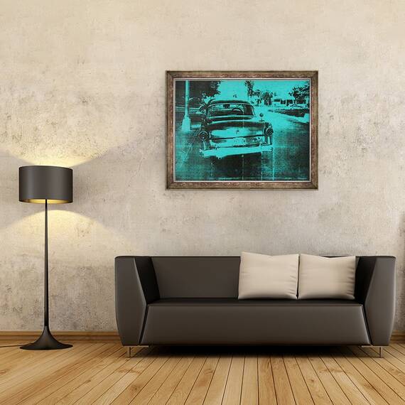 Tablou inramat - David Studwell - Masina verde, 60 x 80 cm - 2- Roveli