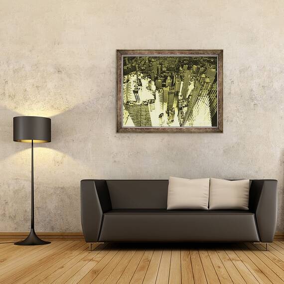 Tablou inramat - David Studwell - Metropolis IV, 60 x 80 cm - 2- Roveli