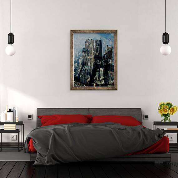 Tablou inramat - David Studwell - Metropolis VII, 60 x 80 cm - 3- Roveli