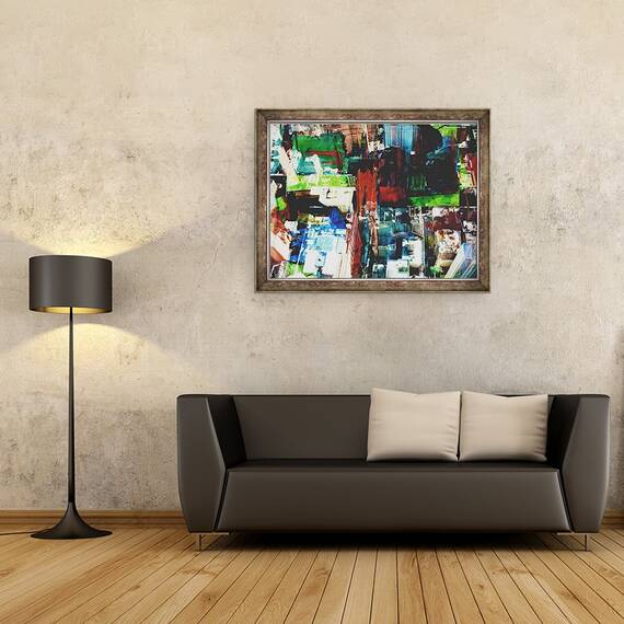 Tablou inramat - David Studwell - Metropolis VIII, 60 x 80 cm - 2- Roveli