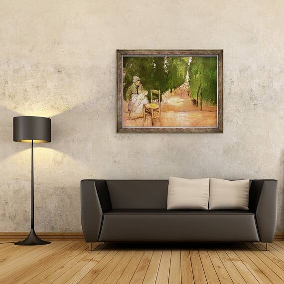Tablou inramat - Edgar Degas - in Jardin du Luxeumbourg, 60 x 80 cm - 2- Roveli