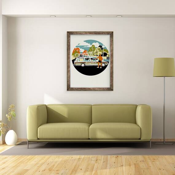 Tablou inramat - Eliza Southwood - Campagnolo Echipa Masina, 60 x 80 cm - 2- Roveli