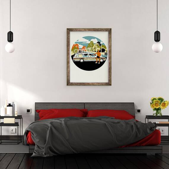 Tablou inramat - Eliza Southwood - Campagnolo Echipa Masina, 60 x 80 cm - 3- Roveli