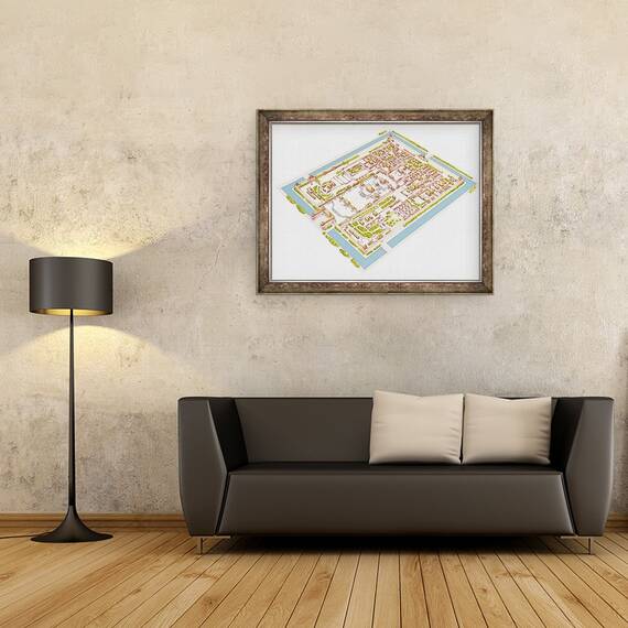 Tablou inramat - Fernando Aznar Cenamor - Orasul Forbbiden, 60 x 80 cm - 2- Roveli