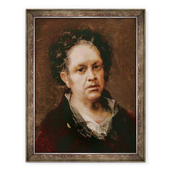 Tablou inramat - Francisco Jose de Goya y Lucientes - Autoportret, 60 x 80 cm - - Roveli