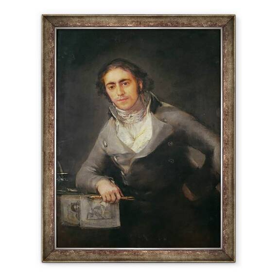 Tablou inramat - Francisco Jose de Goya y Lucientes - Portretul unui barbat, 60 x 80 cm - - Roveli