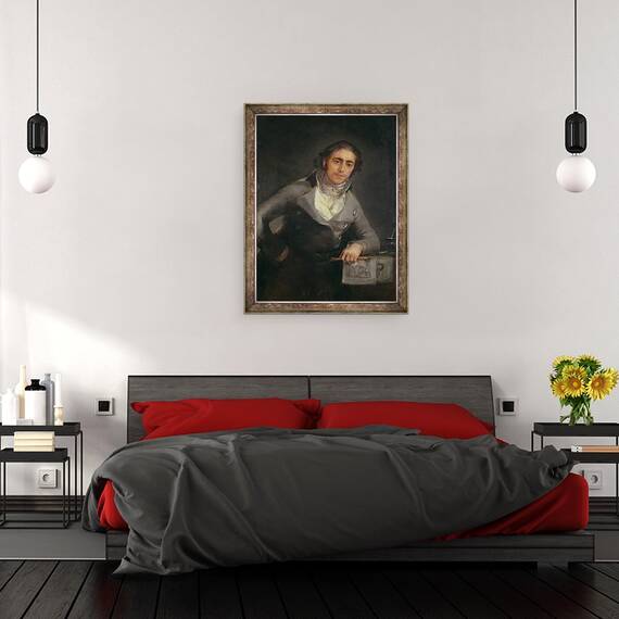 Tablou inramat - Francisco Jose de Goya y Lucientes - Portretul unui barbat, 60 x 80 cm - 3- Roveli