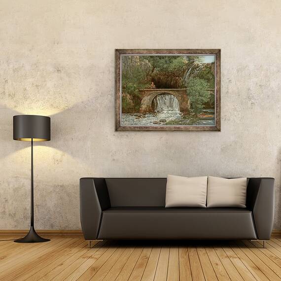 Tablou inramat - Gustave Courbet - Marele Podul, 60 x 80 cm - 2- Roveli